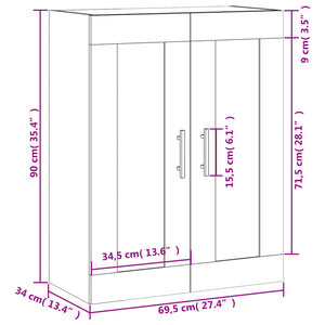 Wandschrank Braun Eichen-Optik