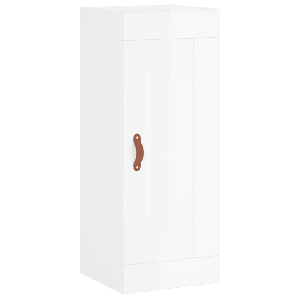 Hochglanz Wandschrank Weiß 34,5x34x90cm