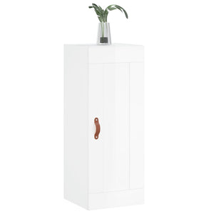 Hochglanz Wandschrank Weiß 34,5x34x90cm