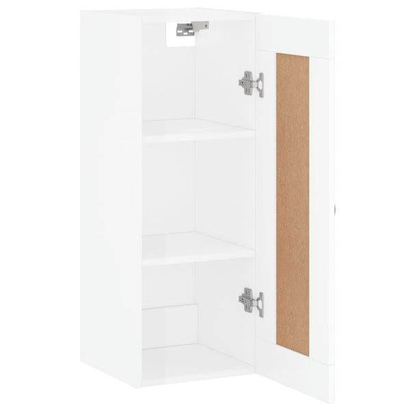 Hochglanz Wandschrank Weiß 34,5x34x90cm
