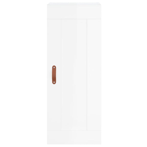 Hochglanz Wandschrank Weiß 34,5x34x90cm