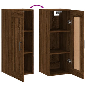 Wandschrank Braun Eiche 34,5x34x90cm