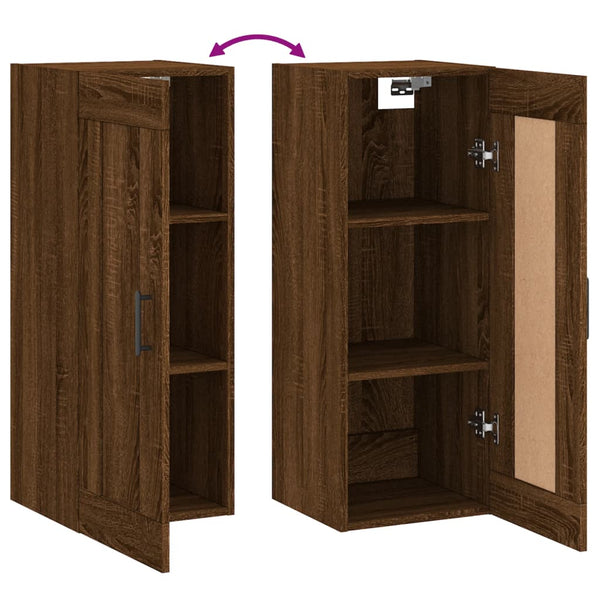 Wandschrank Braun Eiche 34,5x34x90cm