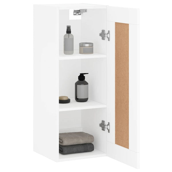 Wandschrank Weiß 34,5x34x90 cm