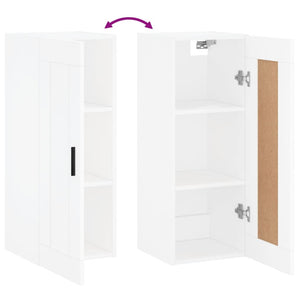 Wandschrank Weiß 34,5x34x90 cm