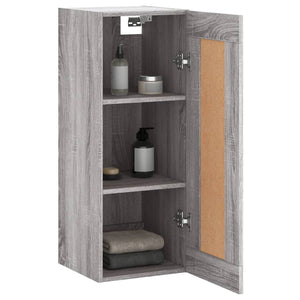 Wandschrank Grau Sonoma 34,5x34x90 cm