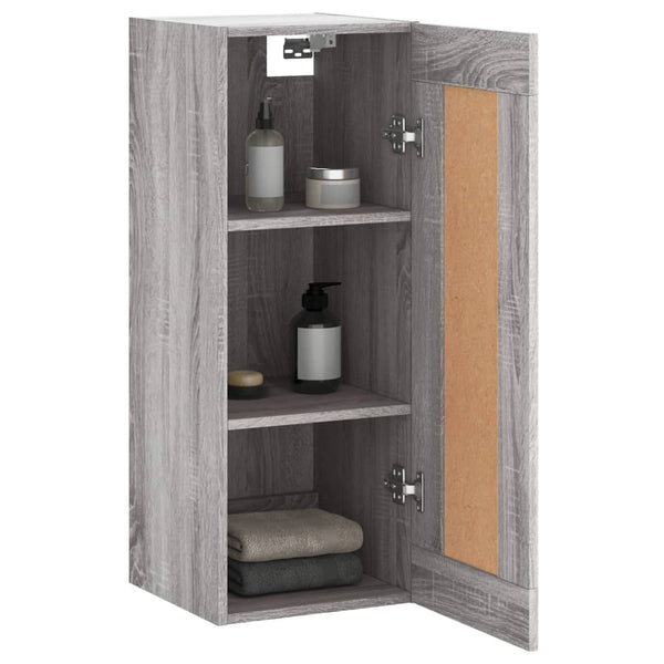 Wandschrank Grau Sonoma 34,5x34x90 cm
