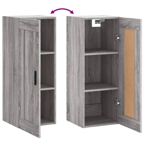 Wandschrank Grau Sonoma 34,5x34x90 cm