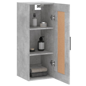 Wandschrank Betongrau 34,5x34x90 cm