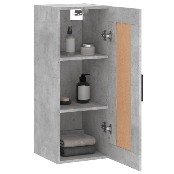Wandschrank Betongrau 34,5x34x90 cm