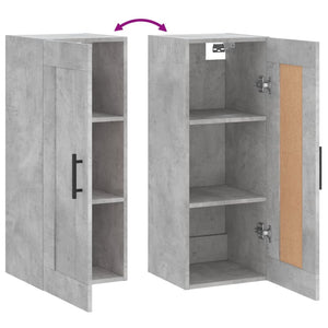 Wandschrank Betongrau 34,5x34x90 cm
