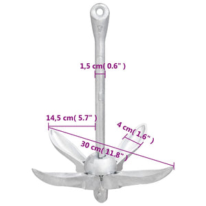 1.5 kg Klappanker für Boote