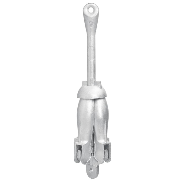 vidaXL Folding Anchor Silver 2.5 kg Malleable Cast Iron