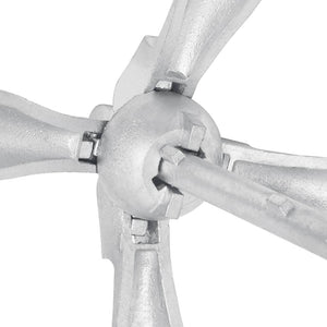 vidaXL Ancre pliable avec corde argentée 2,5 kg fonte malléable