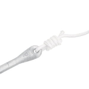 vidaXL Ancre pliable avec corde argentée 2,5 kg fonte malléable