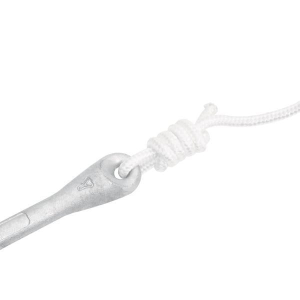 vidaXL Ancre pliable avec corde argentée 2,5 kg fonte malléable