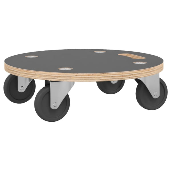 Transportroller 2 Stk. Rund Ø38x11,5 cm 250 kg