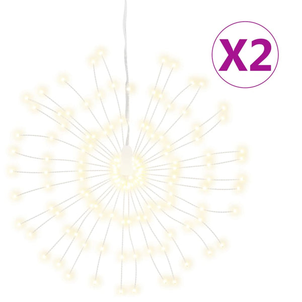 Feuerwerk Weihnachtsbeleuchtung, 2er Set, 140 LEDs