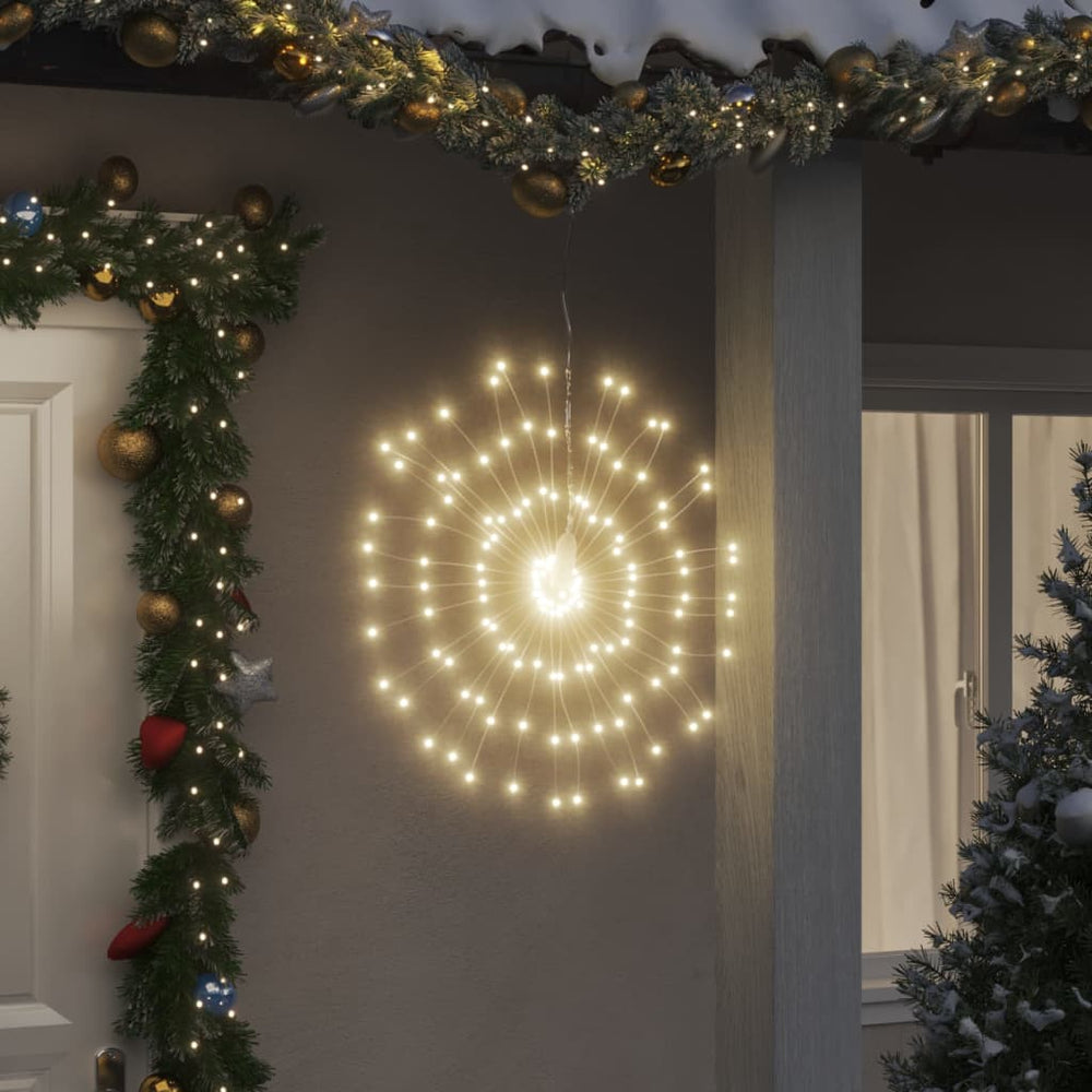 Feuerwerk Weihnachtsbeleuchtung, 2er Set, 140 LEDs