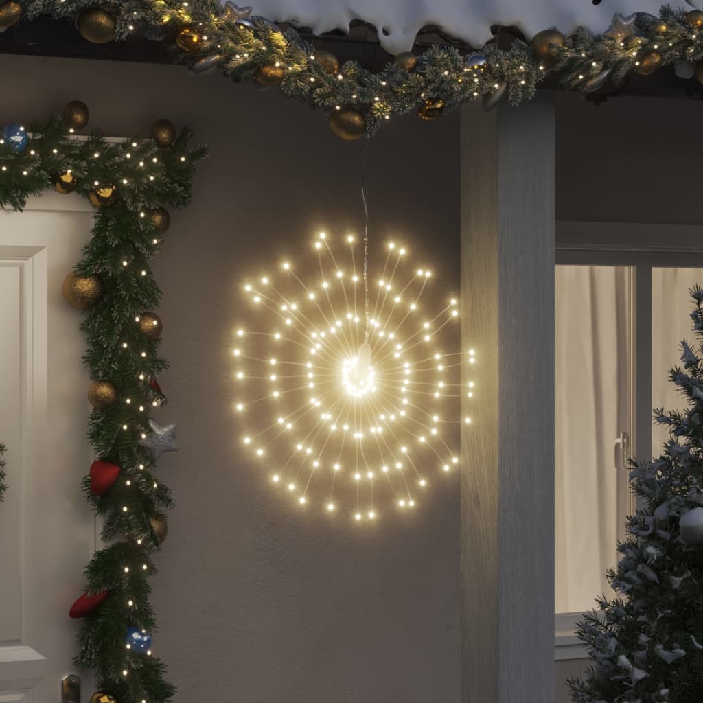 Feuerwerk Weihnachtsbeleuchtung, 2er Set, 140 LEDs