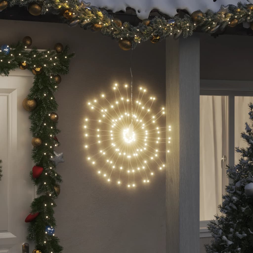 Feuerwerk Weihnachtsbeleuchtung, 8 Stk. Warmweiß