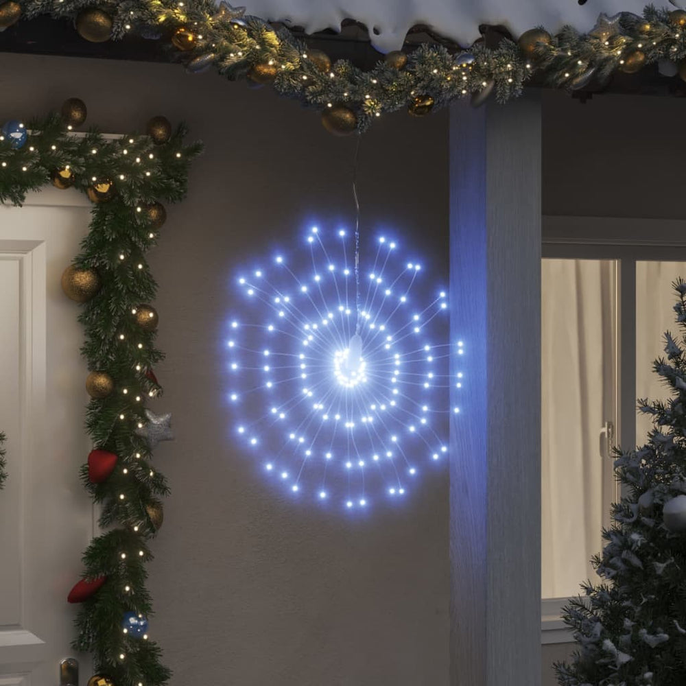 Feuerwerk Weihnachtsbeleuchtung, 2 Stk Kaltweiß