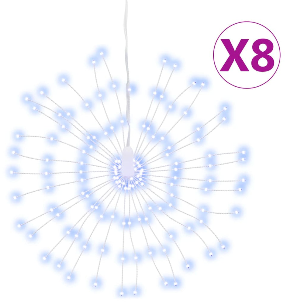 LED Feuerwerk Weihnachtsbeleuchtung, 8er Set