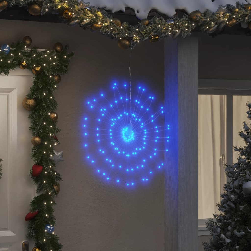 Feuerwerk Weihnachtsbeleuchtung, 2 Stk, Blau