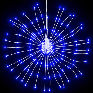 Feuerwerk Weihnachtsbeleuchtung, 8 Stk, Blau