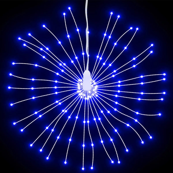 Feuerwerk Weihnachtsbeleuchtung, 8 Stk, Blau