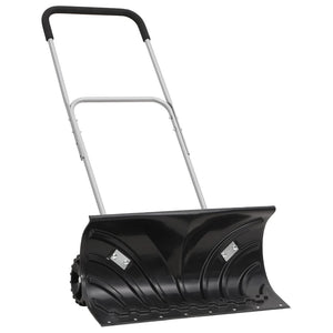 Schneeschaufel Stahl Schwarz, Verlängerbar, 66cm