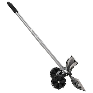 Schneeschaufel Stahl Schwarz, Verlängerbar, 66cm