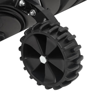 Schneeschaufel Stahl Schwarz, Verlängerbar, 66cm