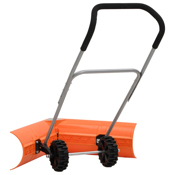 Schneeschieber mit Teleskopgriff Orange