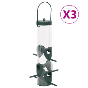 Vogelfutterspender 3er Set Dunkelgrün
