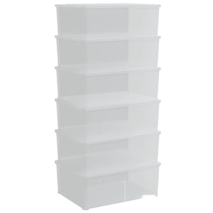 Stapelbare Aufbewahrungsboxen, 6er-Set, 10 L