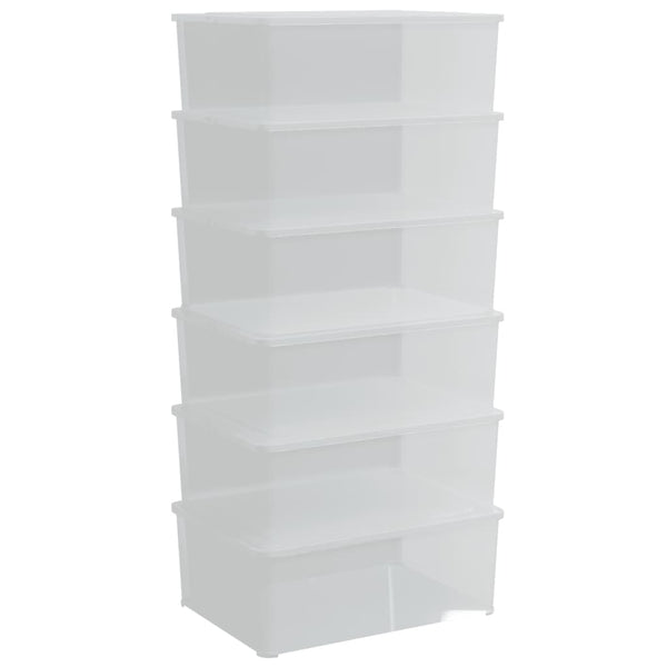 Stapelbare Aufbewahrungsboxen, 6er-Set, 10 L