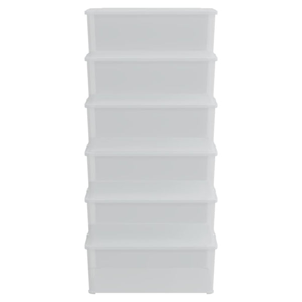 Stapelbare Aufbewahrungsboxen, 6er-Set, 10 L