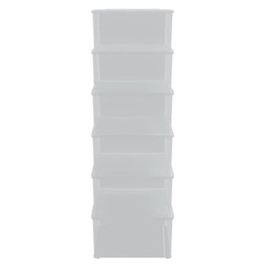 Stapelbare Aufbewahrungsboxen, 6er-Set, 10 L