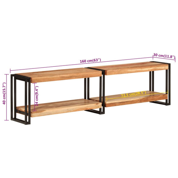 TV-Schrank Akazie Massivholz 160 cm
