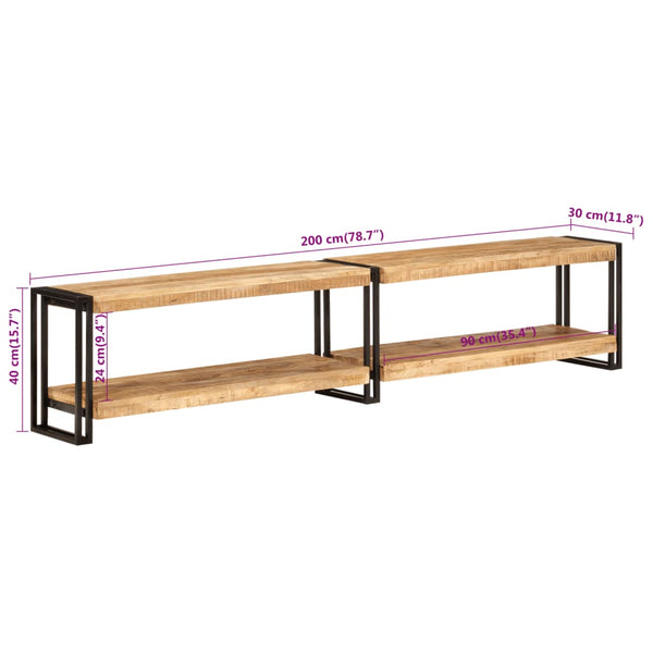 TV-Schrank Mango Massivholz 200 cm