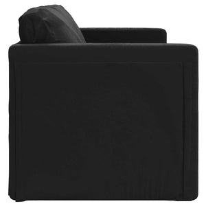 Schwarzes Samt Bodensofa mit Schlaffunktion