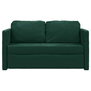 Dunkelgrünes Schlafsofa aus Samt