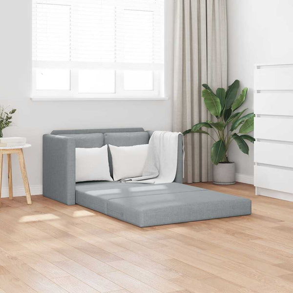Bodensofa mit Schlaffunktion Hellgrau