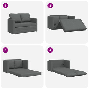 Schlafsofa Dunkelgrau 112x174 cm