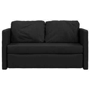 Schwarzes Schlafsofa / Bodensofa, Stoff