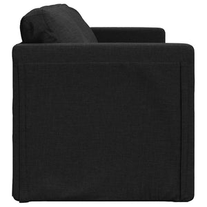 Schwarzes Schlafsofa / Bodensofa, Stoff