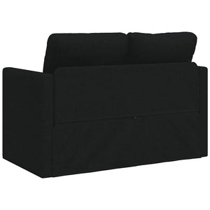 Schwarzes Schlafsofa / Bodensofa, Stoff