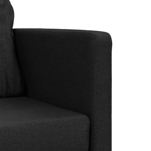 Schwarzes Schlafsofa / Bodensofa, Stoff