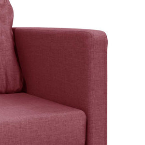 Weinrotes Bodensofa mit Schlaffunktion